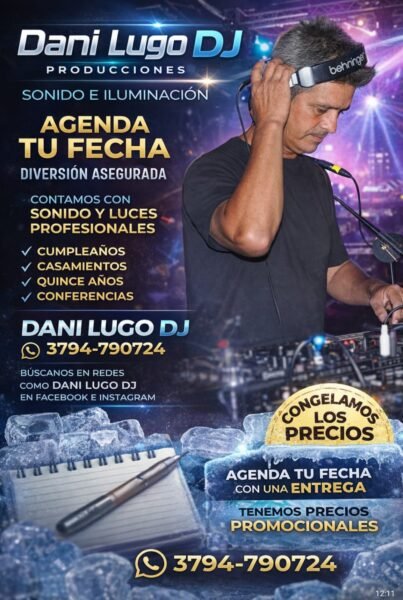 Dani lugo - Sonido e iluminación